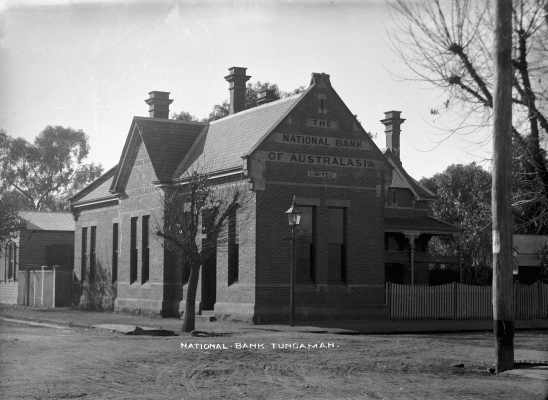 The National Bank building in Tungamah.