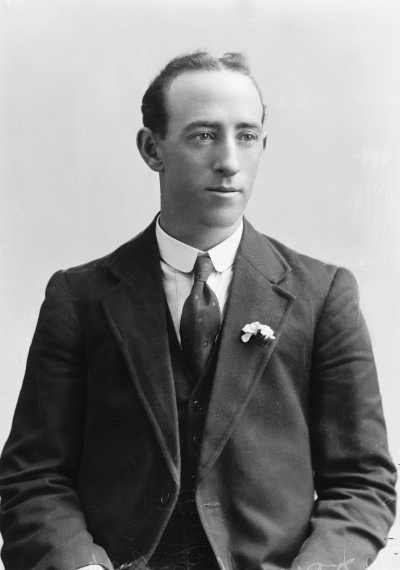 Studio portrait of a young man.  Family name O&rsquo;Donnell.