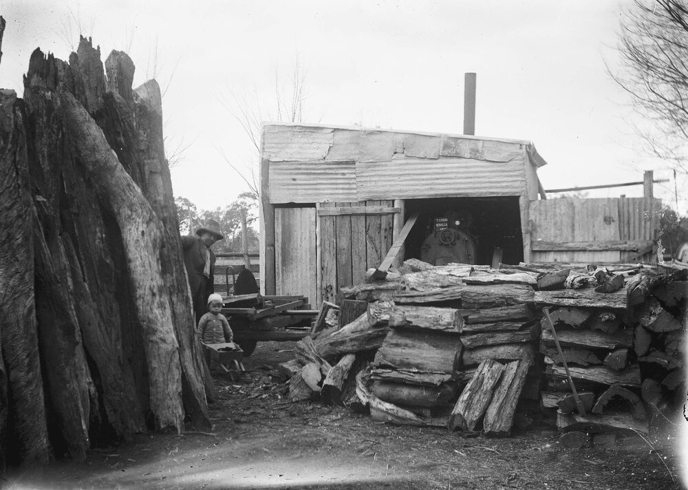 T. Coish's wood yard or timber yard in Benalla.