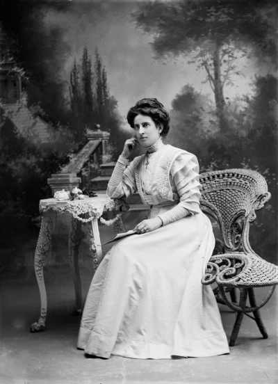 Studio portrait of Miss Maher.