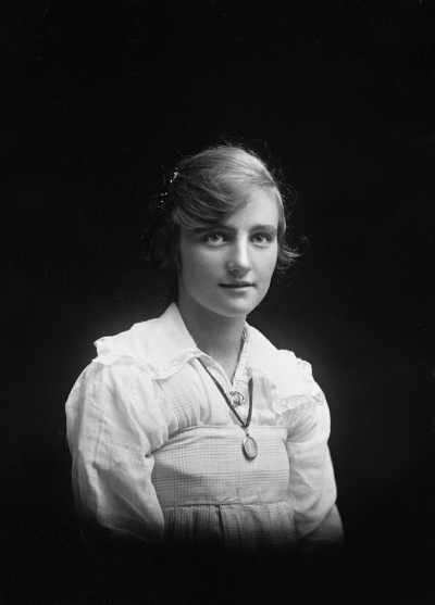 Studio portrait of Miss Greenwood.