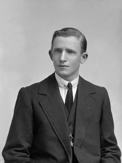 Portrait of a young man.  Family name Beasley.