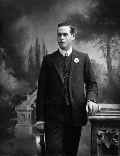 Studio portrait of a well dressed young man.