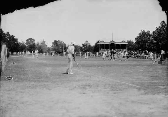 A tennis tournament in Benalla.
