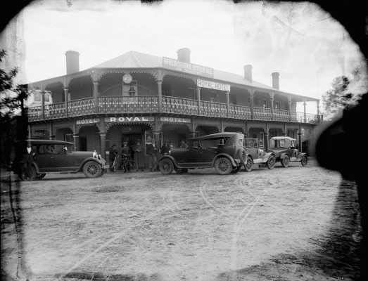 An external view of the Royal Hotel.