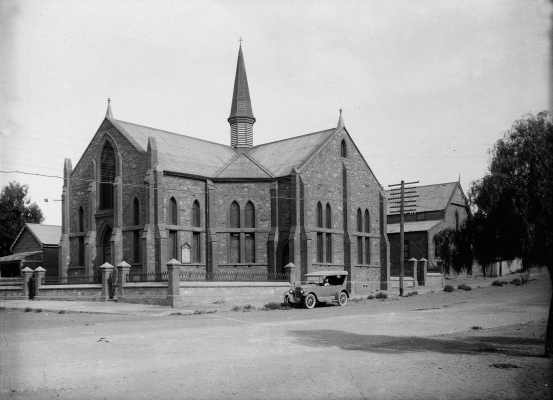 Exterior view of the Sulphide Street Methodist Church in Broken Hill, New South Wales.