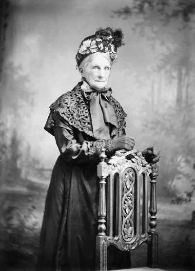 Studio portrait of Mrs. Kirk.