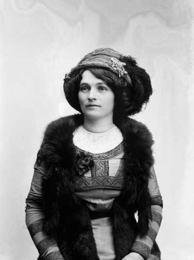 An indoor portrait of Mrs. Walsh.