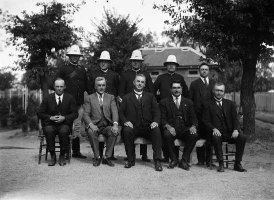 Police staff at the Benalla Police Station in 1929.