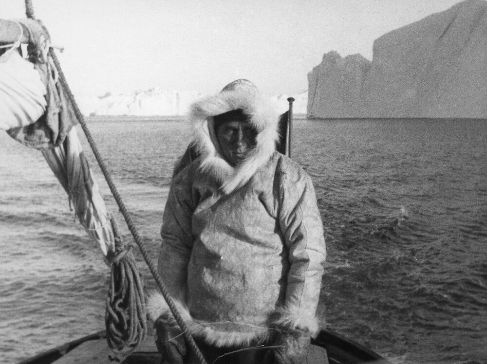 Crew member standing on deck