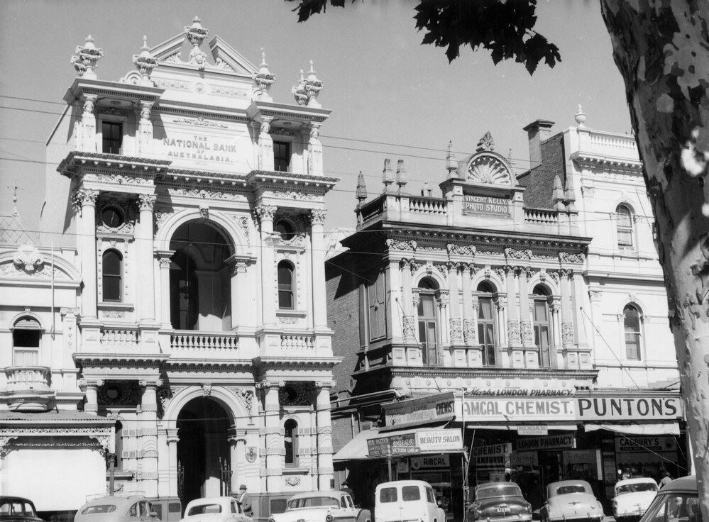 Buildings in Pall Mall, Bendigo, Victoria.