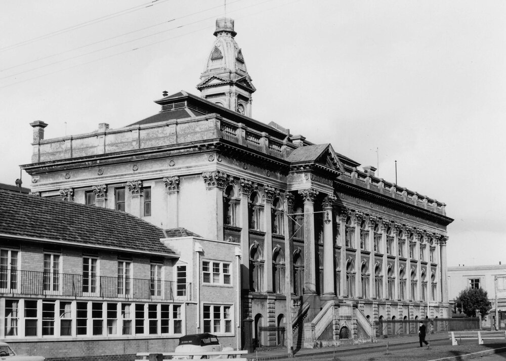 Fitzroy Town Hall, on the corner of Napier and Moor Streets, Fitzroy, Melbourne.