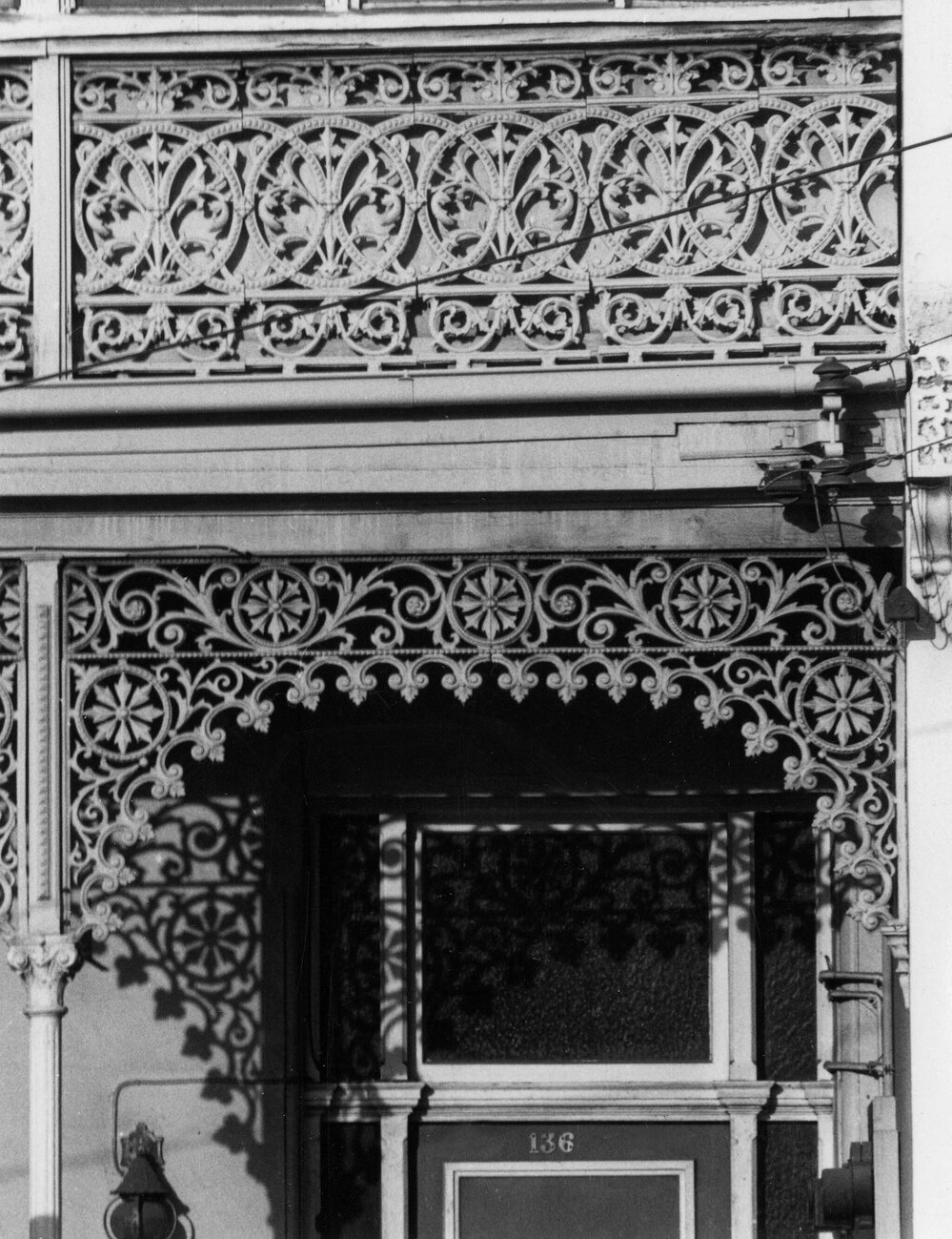 The verandah of a house in Nicholson Street, Fitzroy, Melbourne.