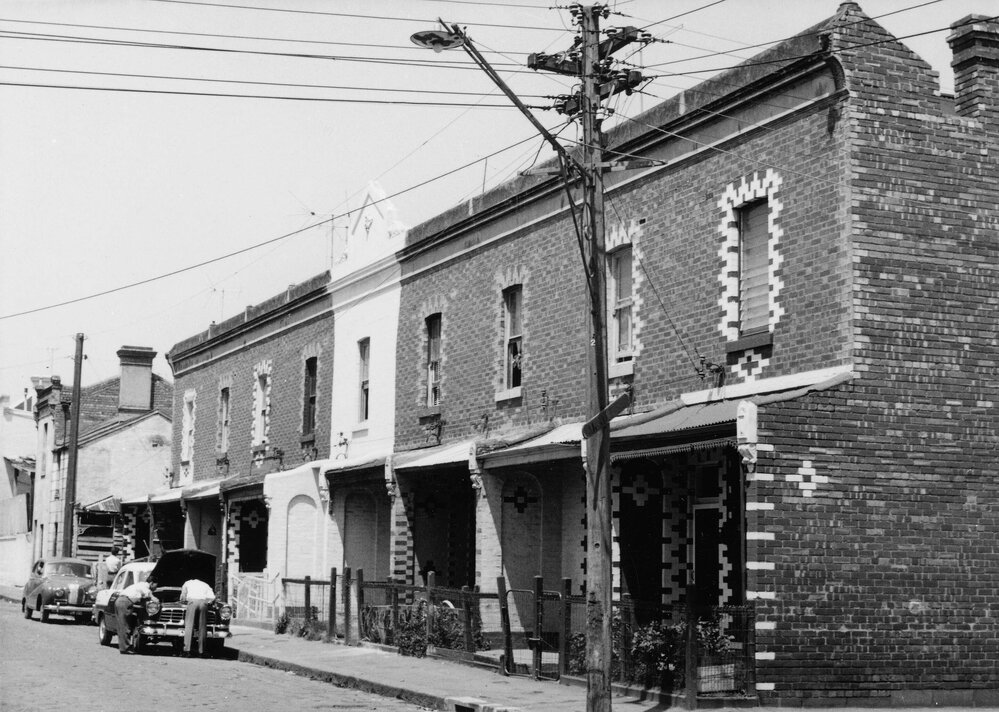 Housing in Fitzroy Street, Fitzroy, Melbourne.