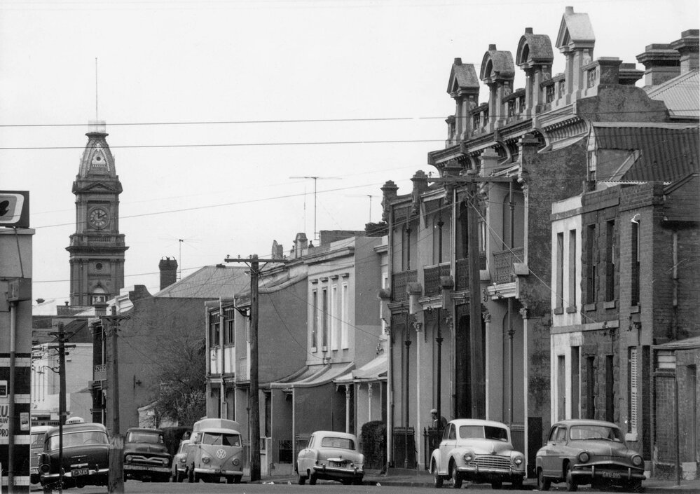 Buildings on the South side of Moor Street, Fitzroy, Melbourne.