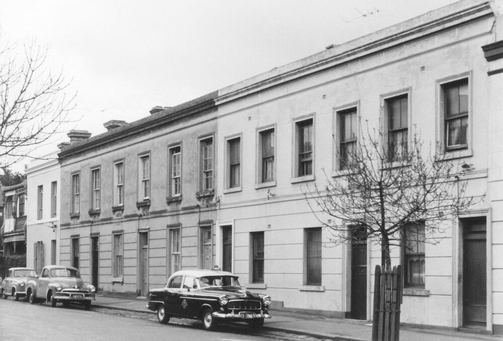 Houses in King William Street, Fitzroy, Melbourne.