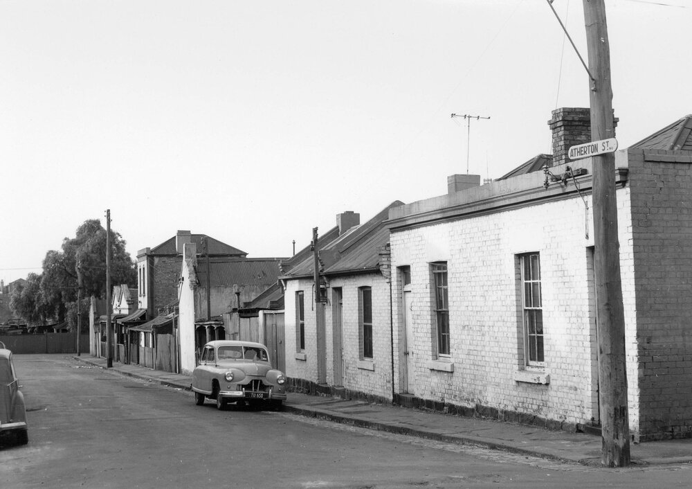 Houses in Atherton Street, Fitzroy, Melbourne.