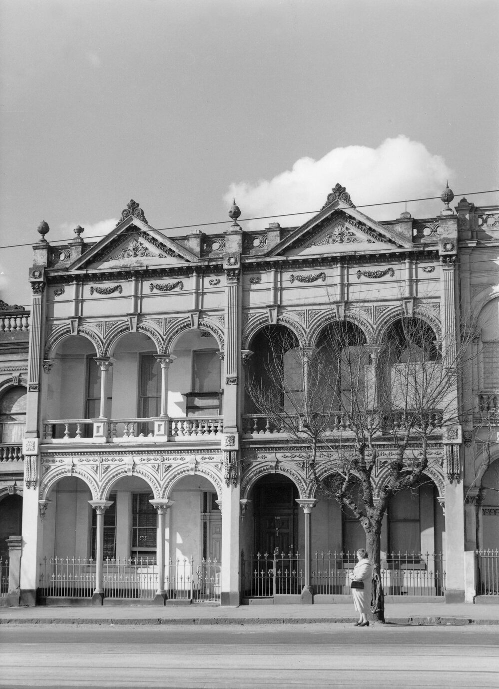 Dwellings in Nicholson Street, Fitzroy, Melbourne.