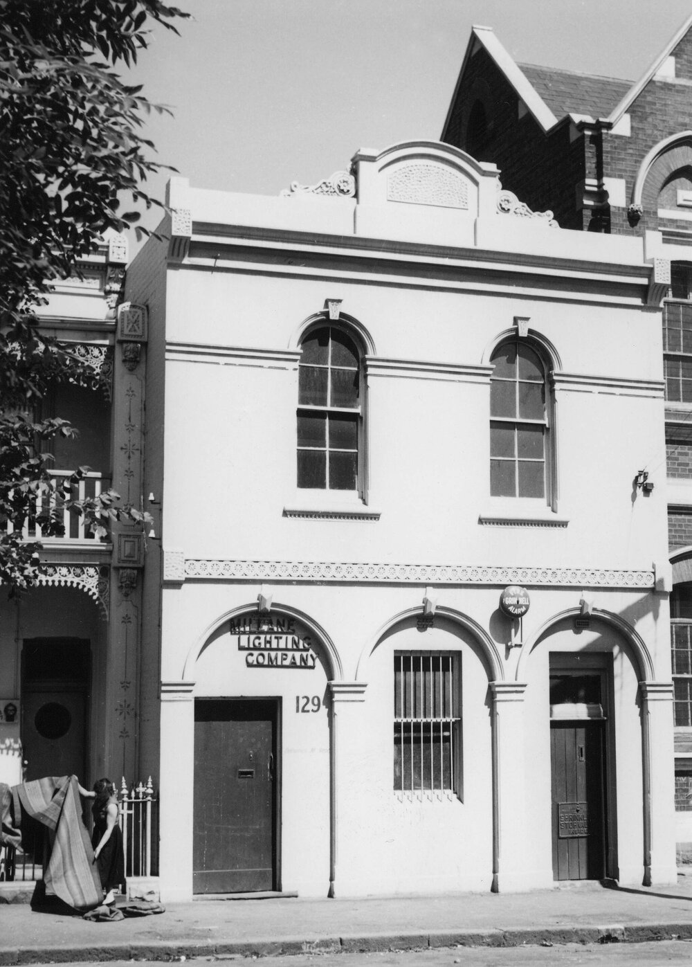 The premises of the Millane Lighting Company in Napier Street, Fitzroy, Melbourne.