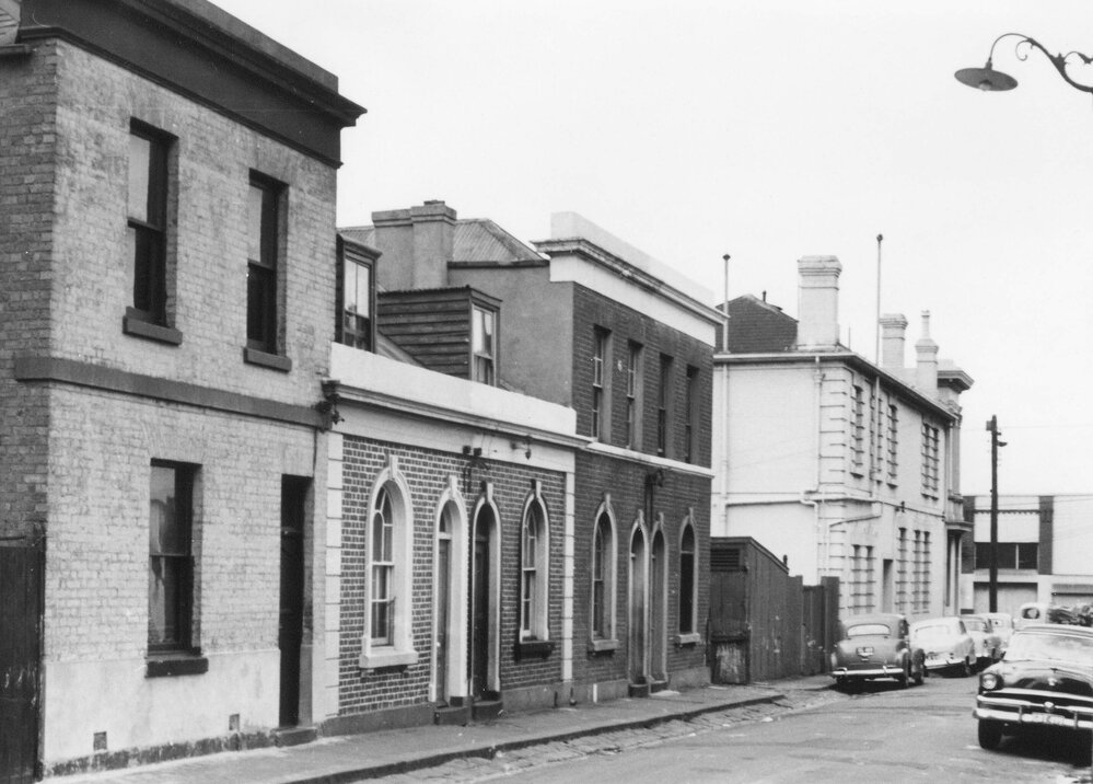 Houses in James Street, Fitzroy, Melbourne.