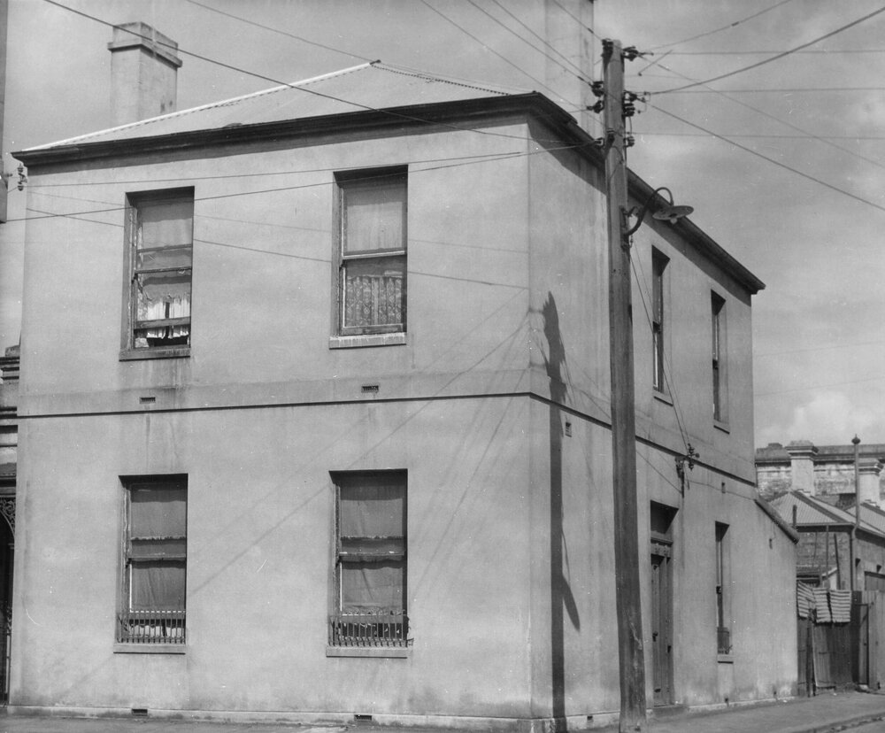 A two storied building at number 4 Mahoney Street, Fitzroy, Melbourne.
