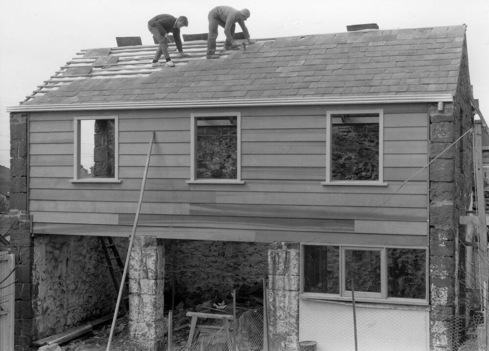 Stables undergoing restoration at 35 Hanover Street Fitzroy, Melbourne - the home of John L. O'Brien.