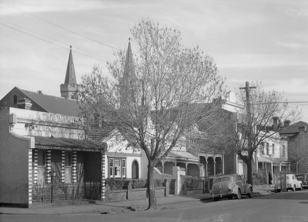 Houses in King William Street, Fitzroy, Melbourne.