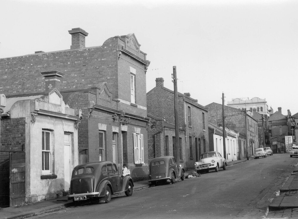 Houses in Atherton Street, Fitzroy, Melbourne.