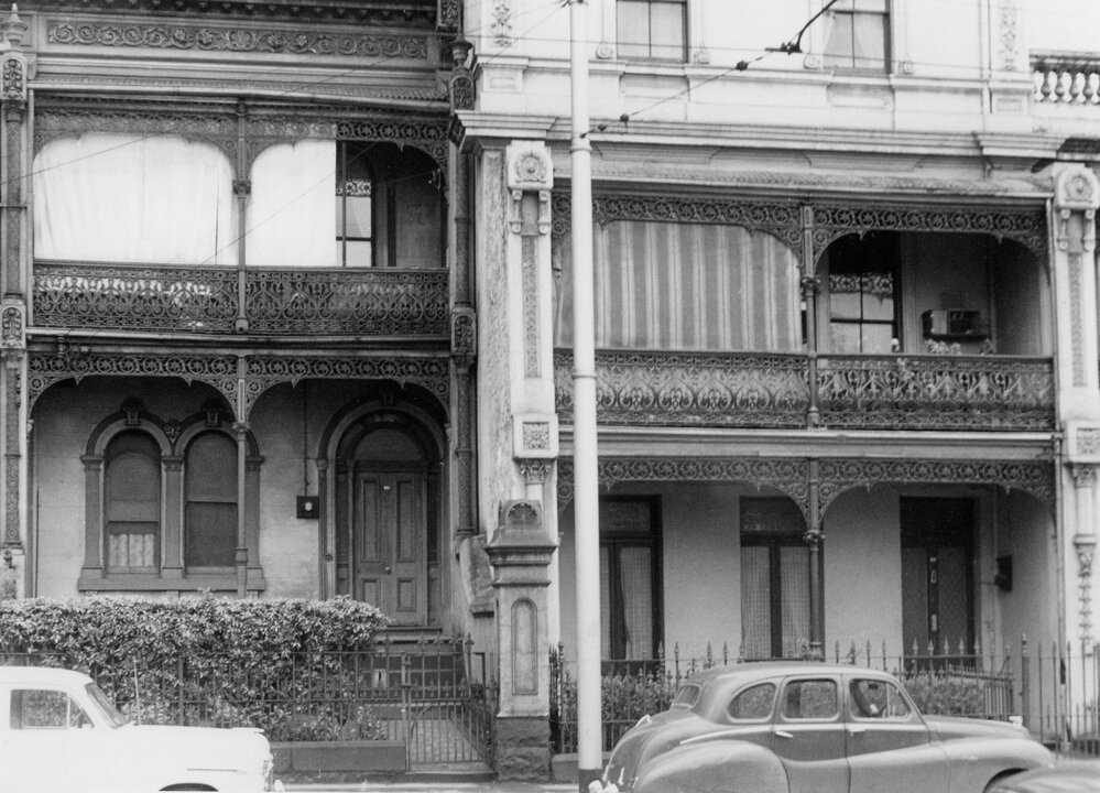 Houses in Brunswick Street, Fitzroy, Melbourne.