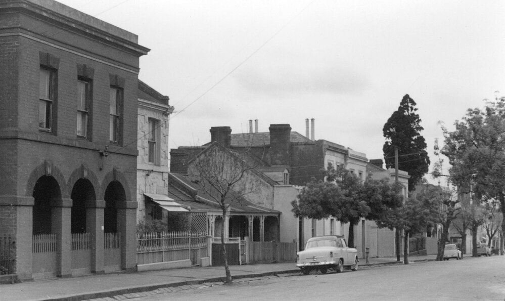 Buildings in Hanover Street, Fitzroy, Melbourne.