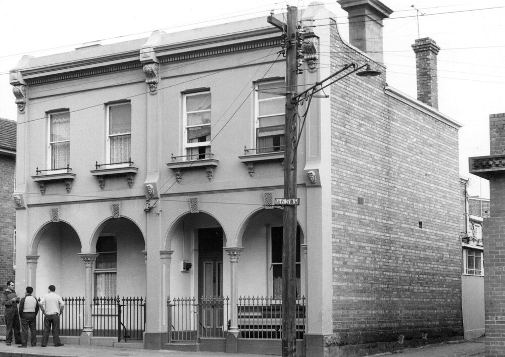 Houses in Fitzroy Street, Fitzroy, Melbourne.