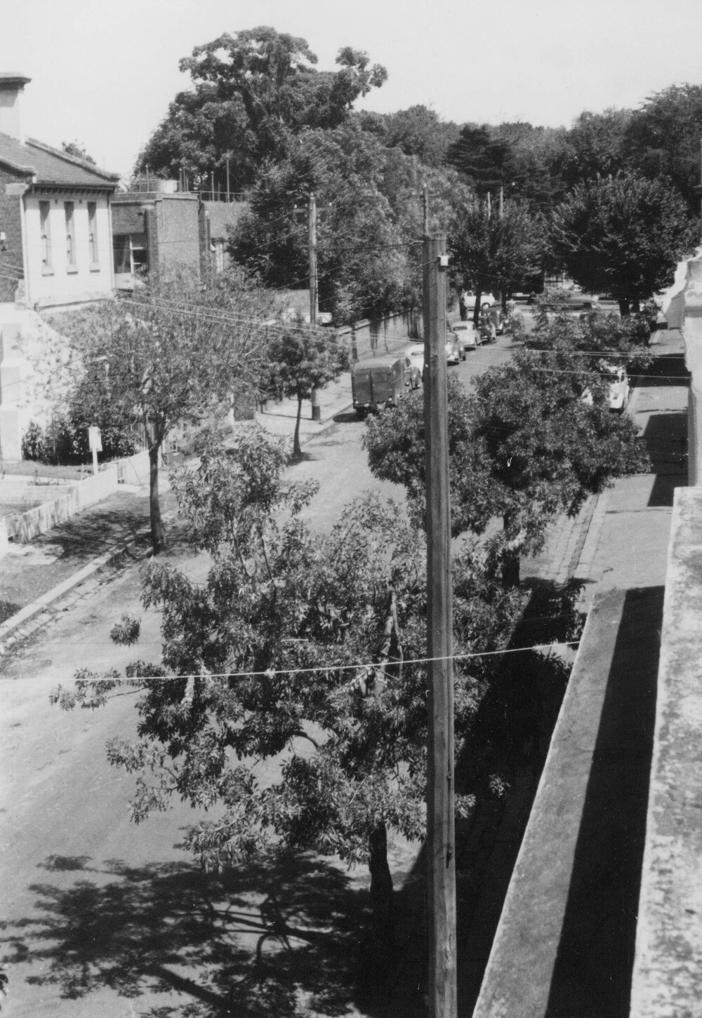 A view from the roof of number 35 Hanover Street, Fitzroy, Melbourne.