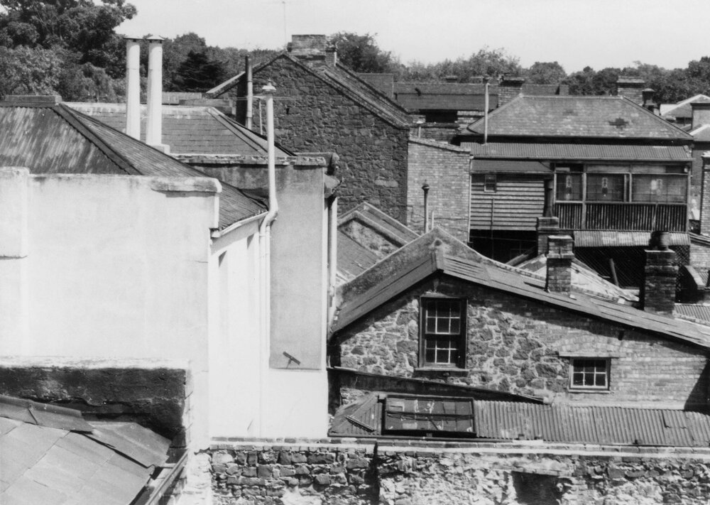 A view from the roof of number 35 Hanover Street, Fitzroy, Melbourne.