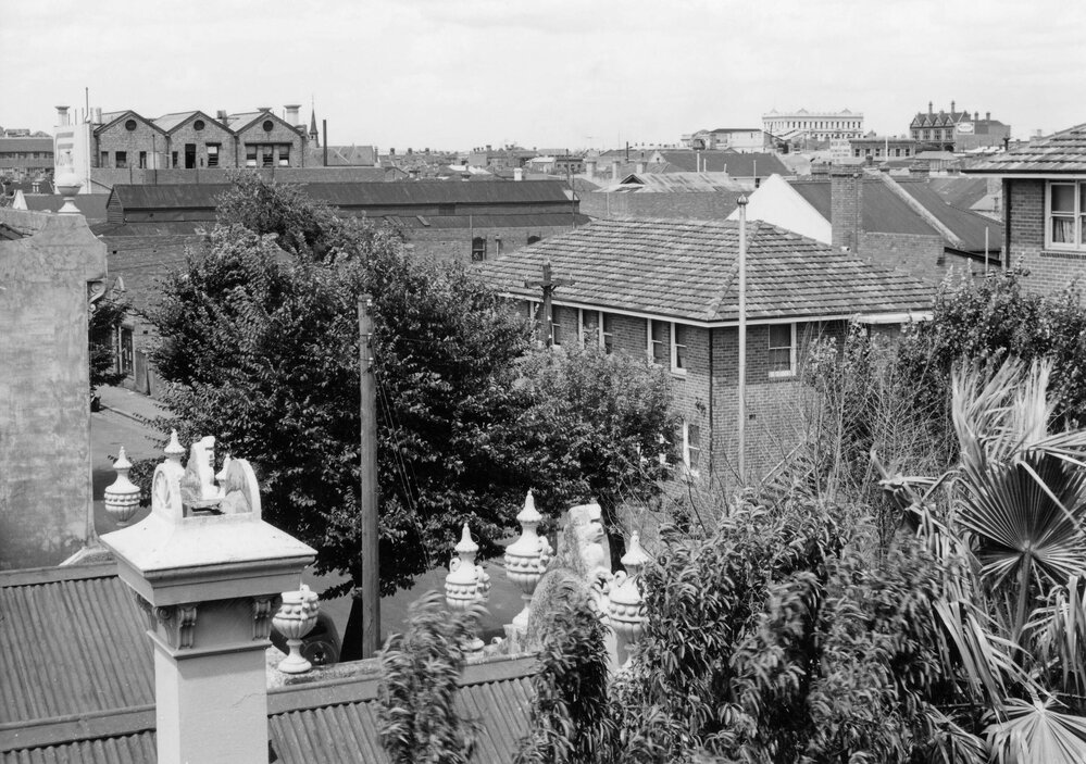 A view from the roof of number 35 Hanover Street, Fitzroy, Melbourne.