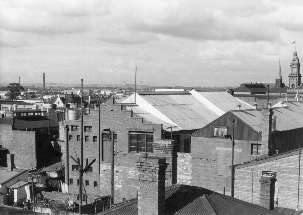 A view from the roof of number 35 Hanover Street, Fitzroy, Melbourne.