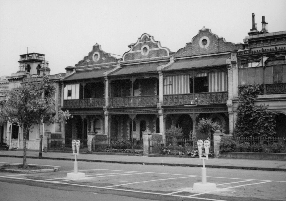 Dwellings in Barry Street, Carlton, Victoria.