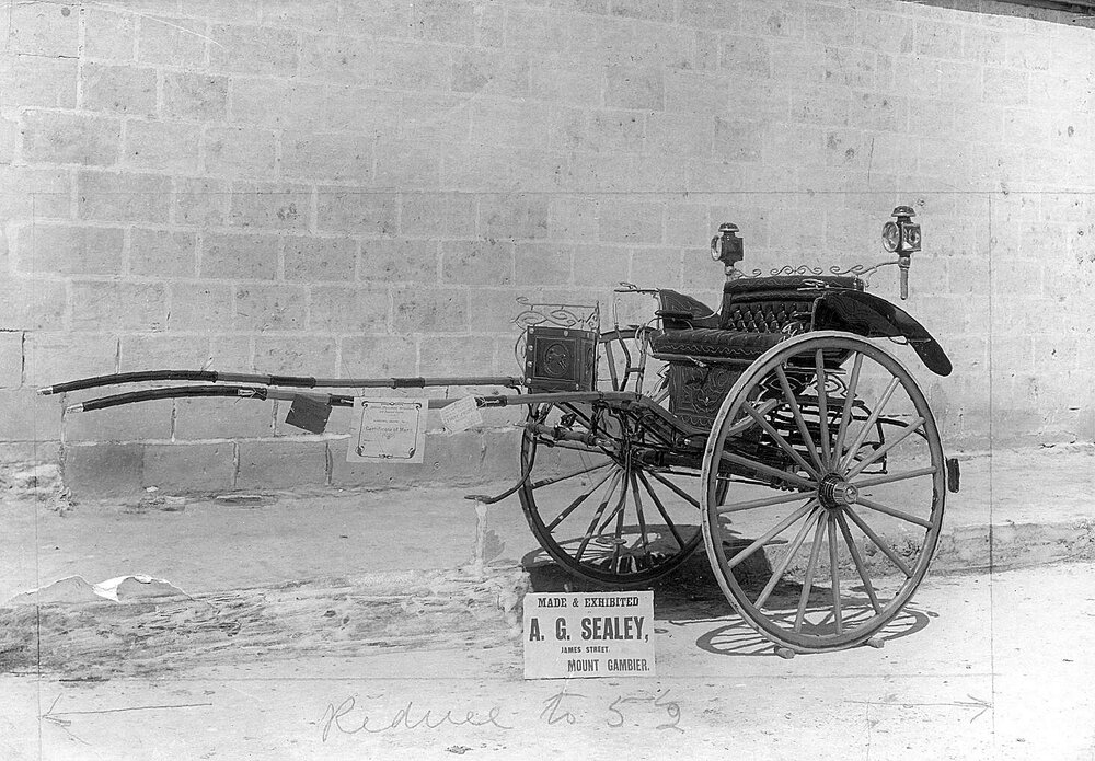Carriage made by  A. G. Sealey  (Coach Builder)
