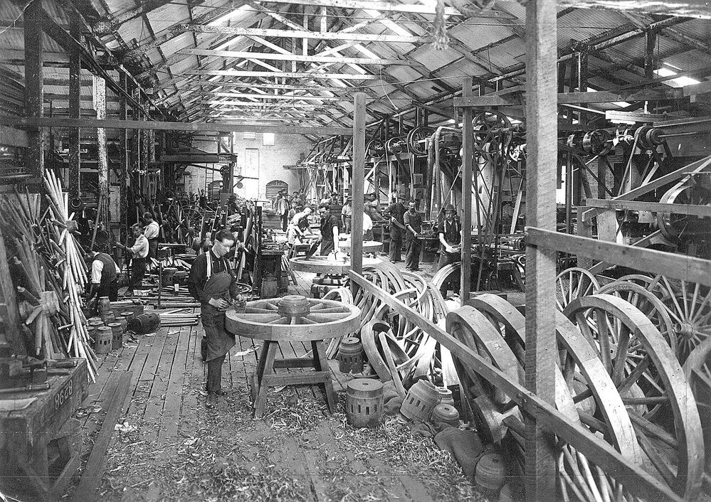 Keep Brothers and Wood's Wheel Factory.