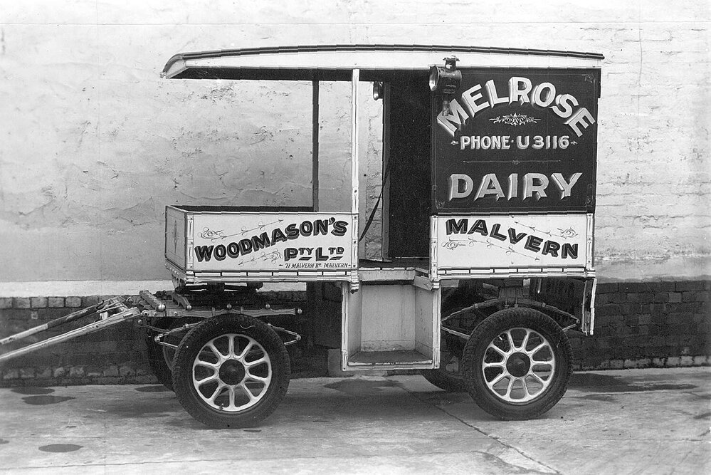 Melrose dairy truck.