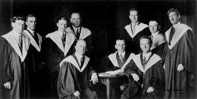 Commerce graduates and staff, 1927.
