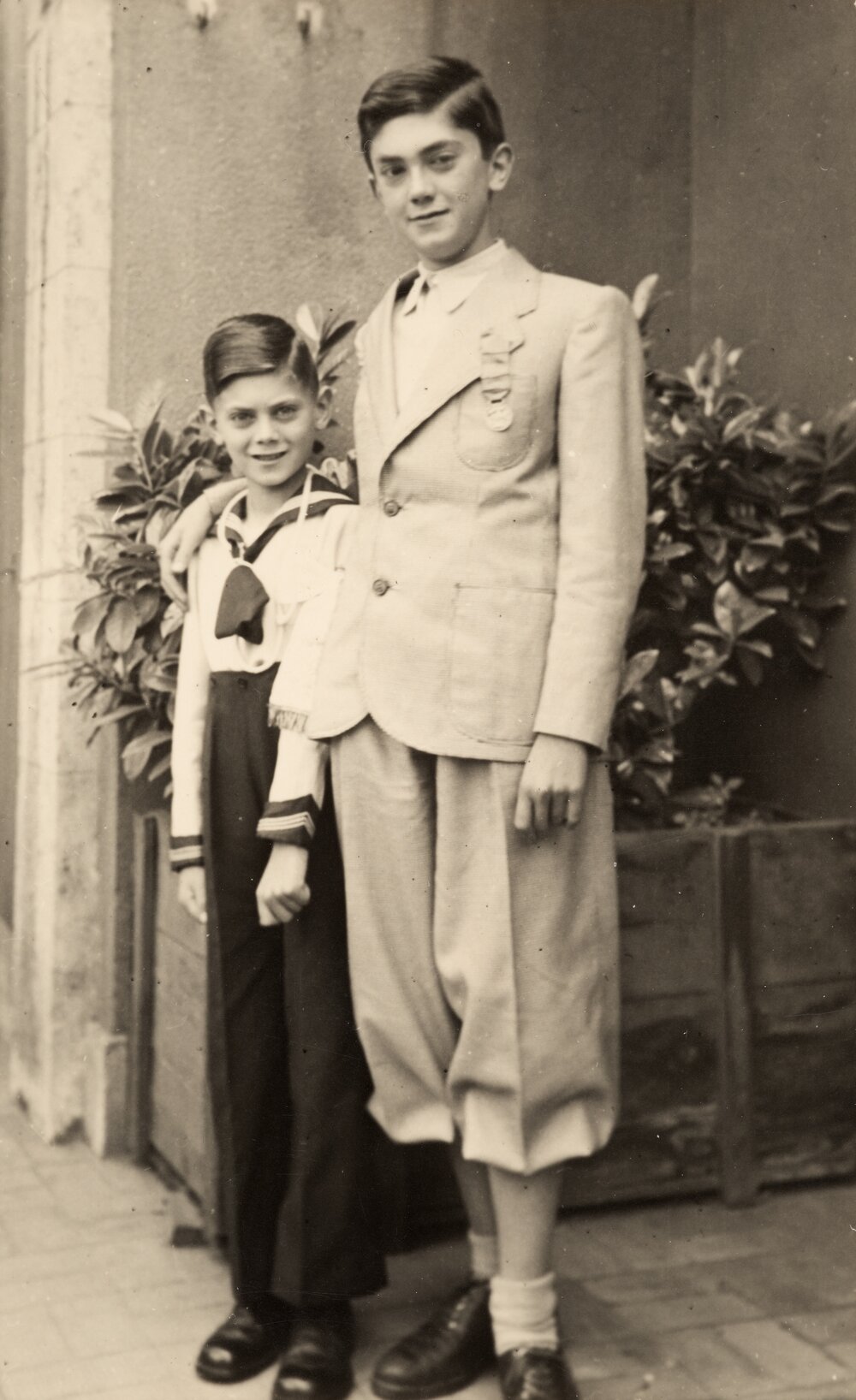 Kathleen Fitzpatrick's two nephews in Italy