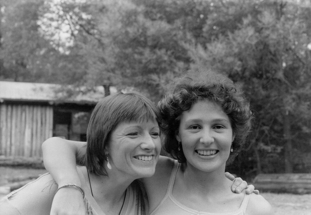Karen Milgrom at Strategy School, Camp Eureka, Yarra Junction, Victoria in 1982.