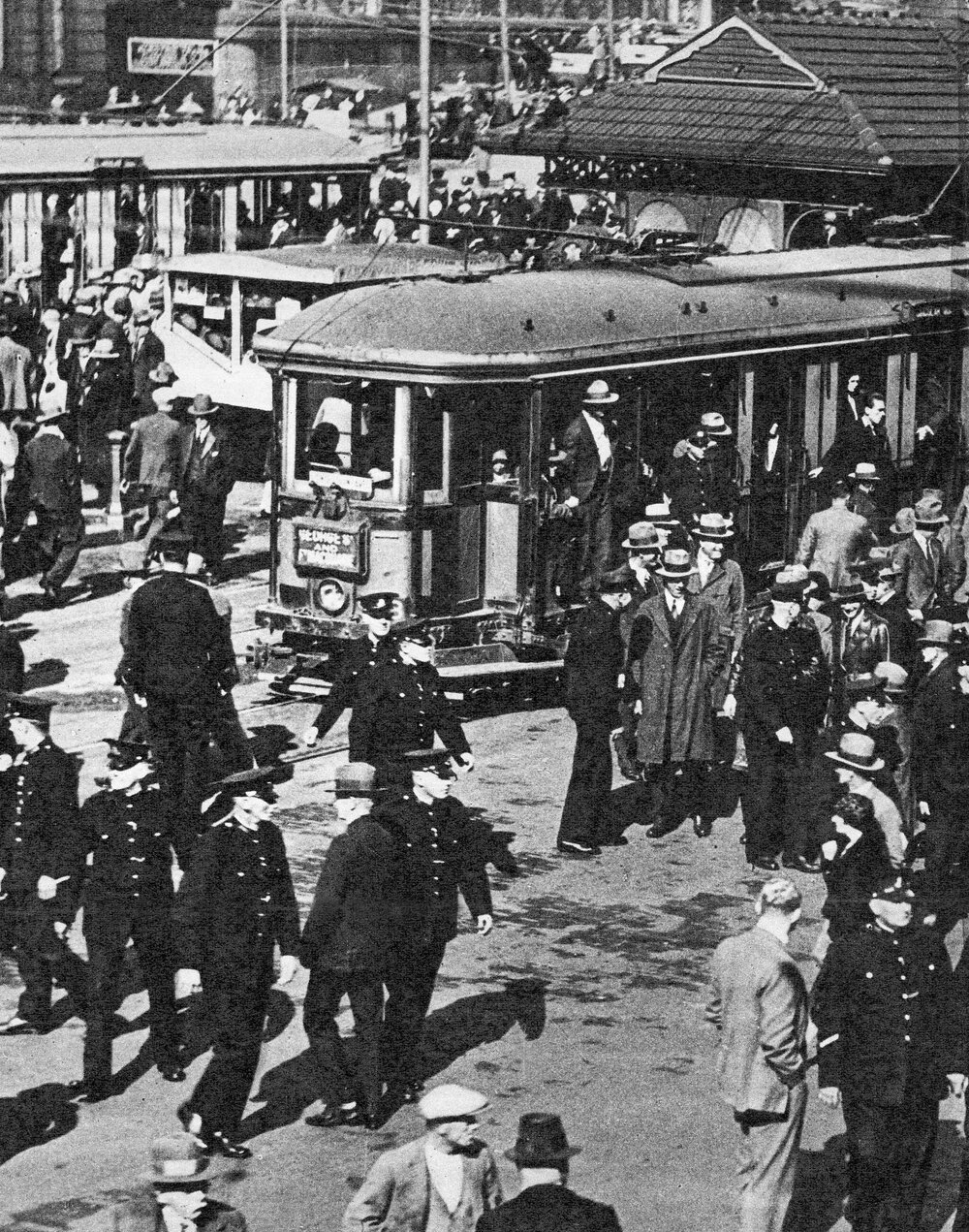 Unemployed marching in Sydney NSW in August 1932.
