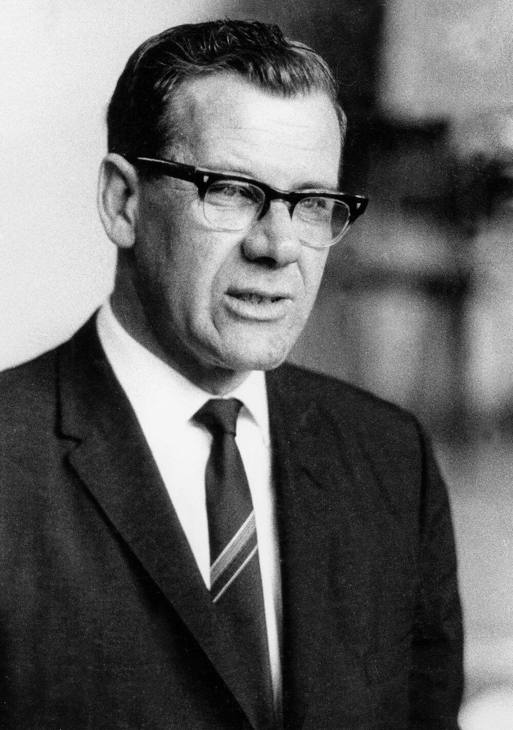 Portrait of Joseph (Joe)  Riordan, Federal Secretary of the Federated Clerks' Union.