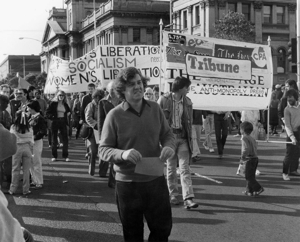 A May Day March in Melbourne in 1982.