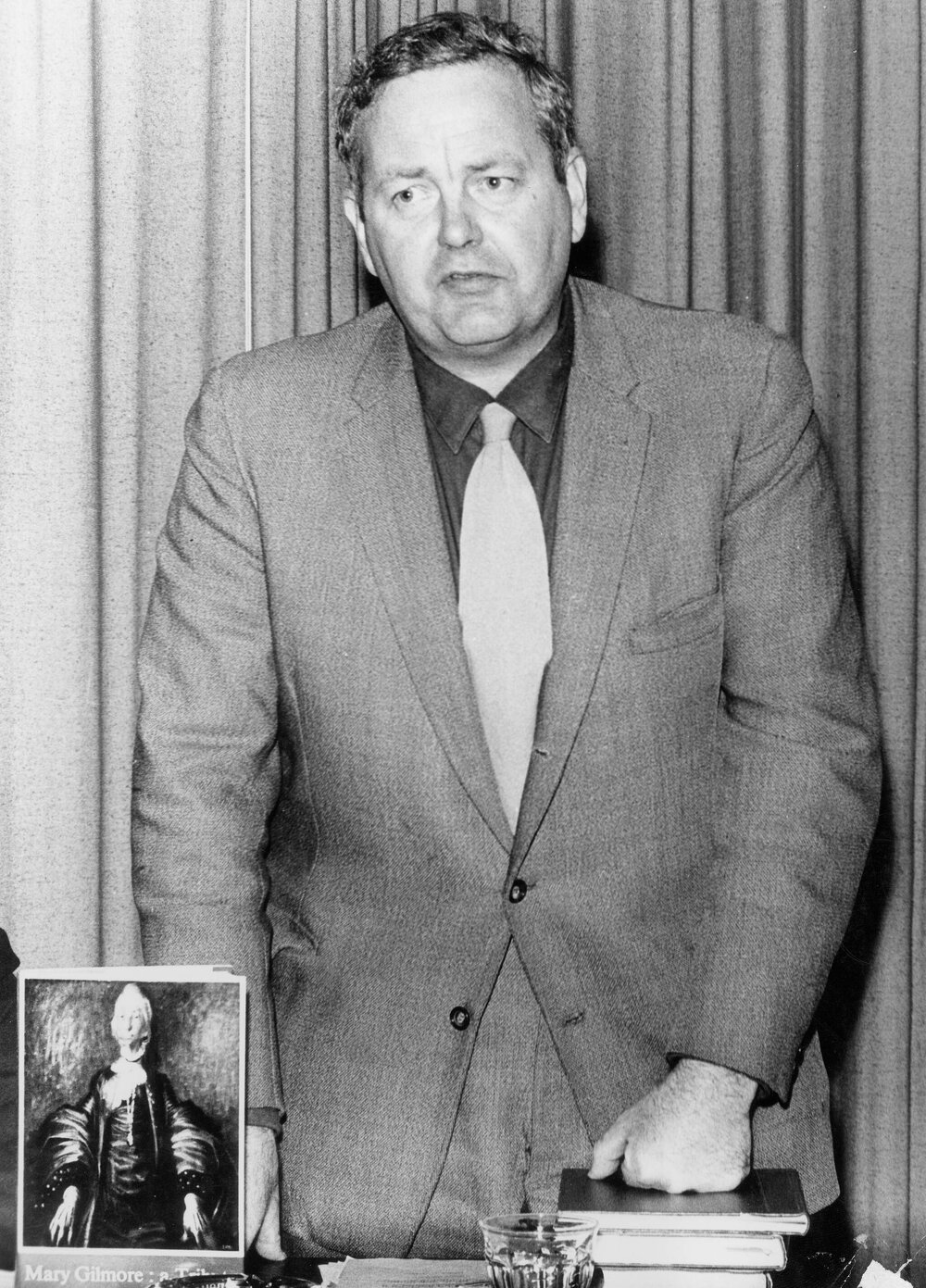 Stephen Murray-Smith at the launching of 'Mary Gilmore - a Tribute' in 1965.