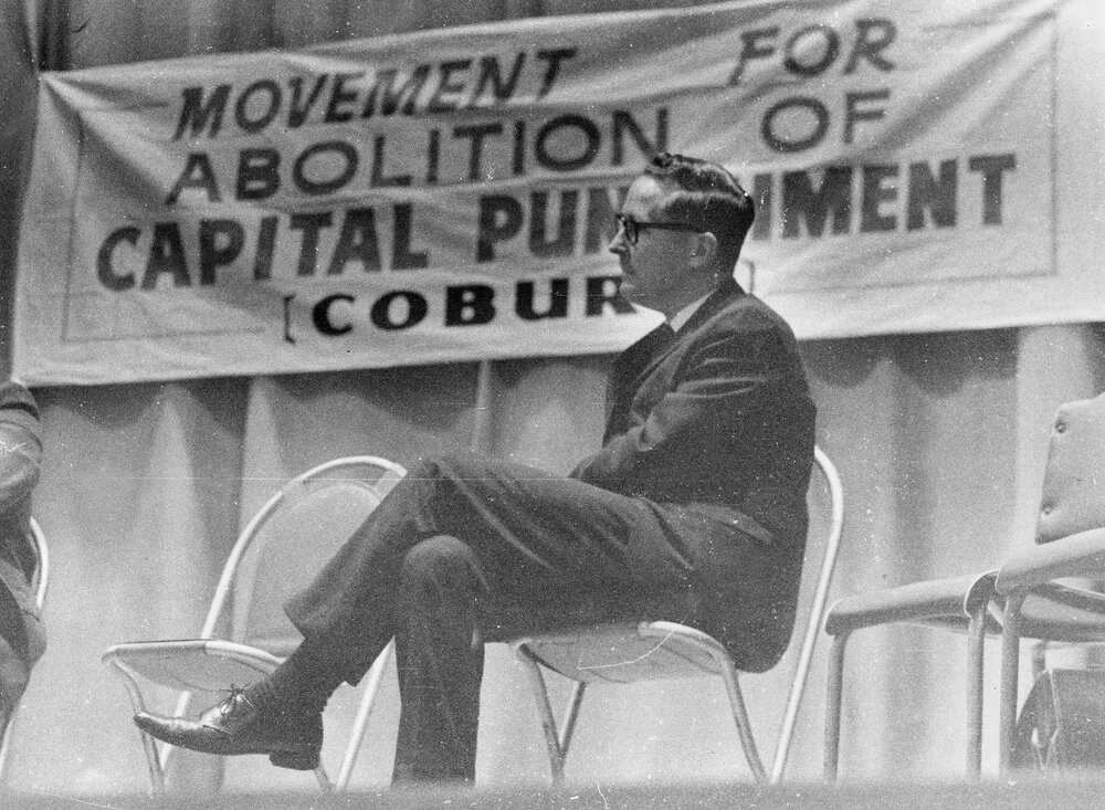 A Movement for Abolition of Capital Punishment meeting at Coburg Town Hall, Melbourne.