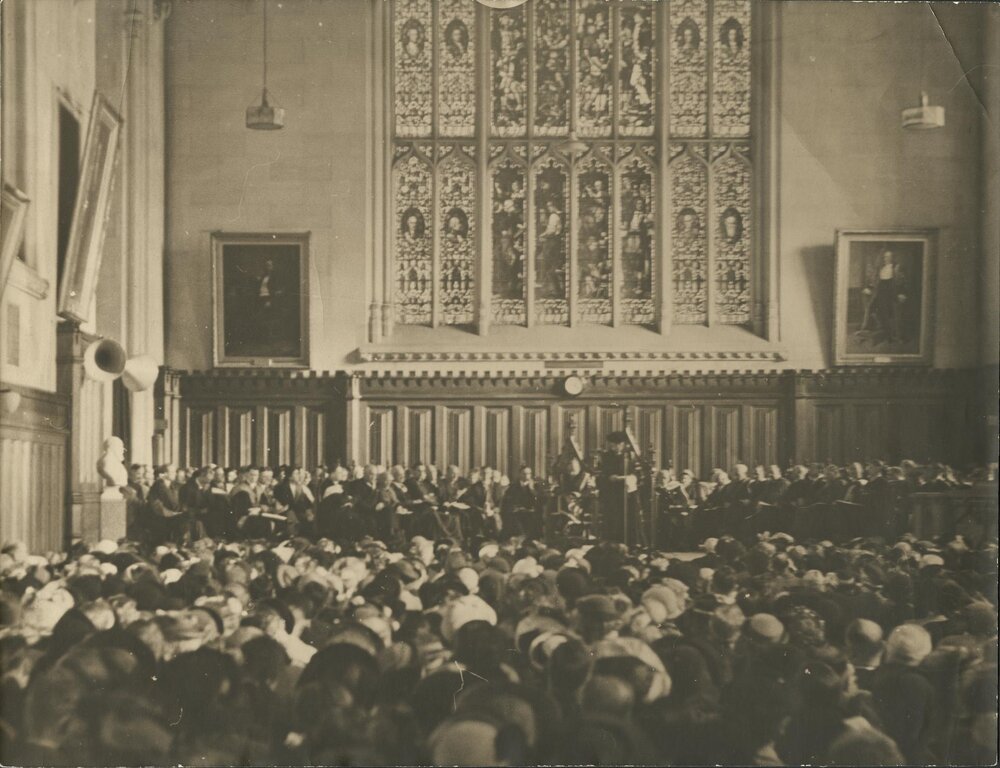Interior of Old Wilson Hall, University of Melbourne.