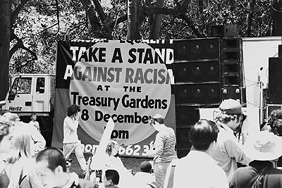 Anti-racism rally and march through Melbourne, 8th December 1996