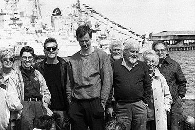 People for Nuclear Disarmament at warships protest, 15th October 1988